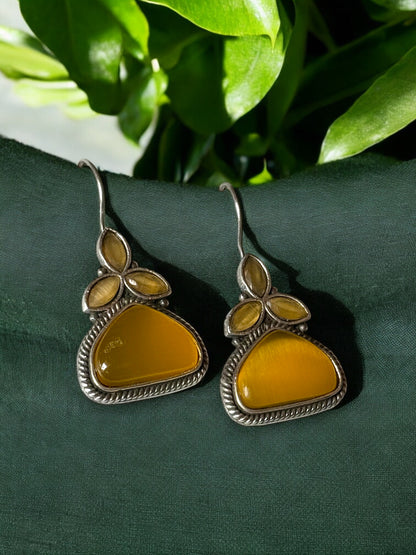 Monalisa 4 Stone Hanging Earrings