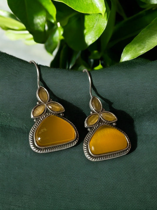 Monalisa 4 Stone Hanging Earrings