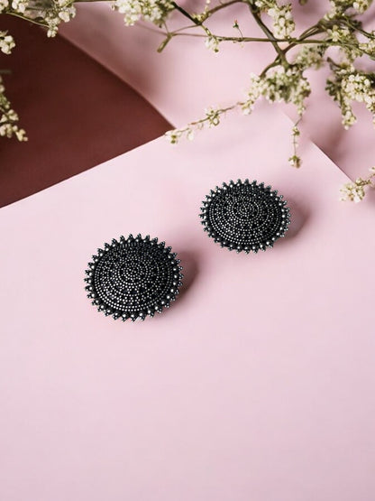 Oxidized Small Stud Earrings