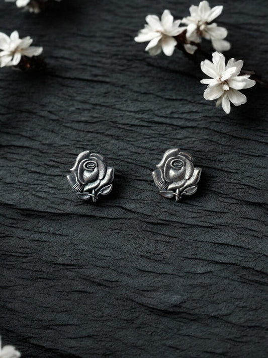 Charming Rose Stud Earrings