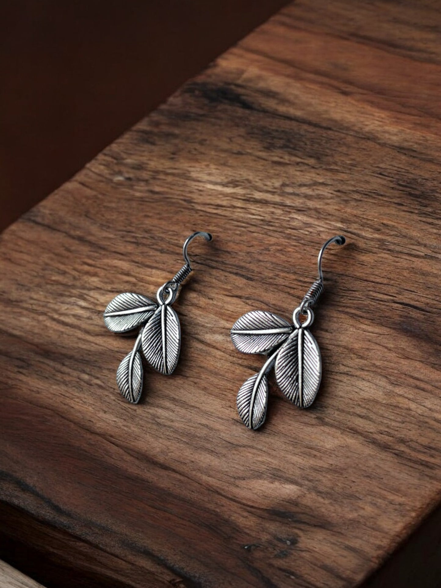 Leaf Petal Drop Earrings