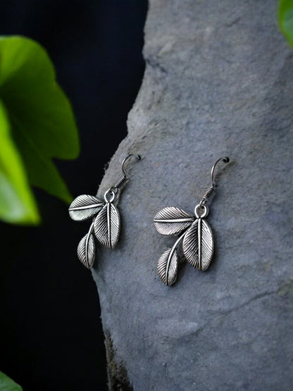 Leaf Petal Drop Earrings