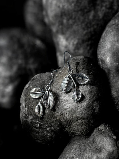 Leaf Petal Drop Earrings