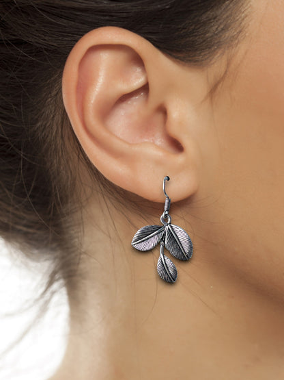 Leaf Petal Drop Earrings