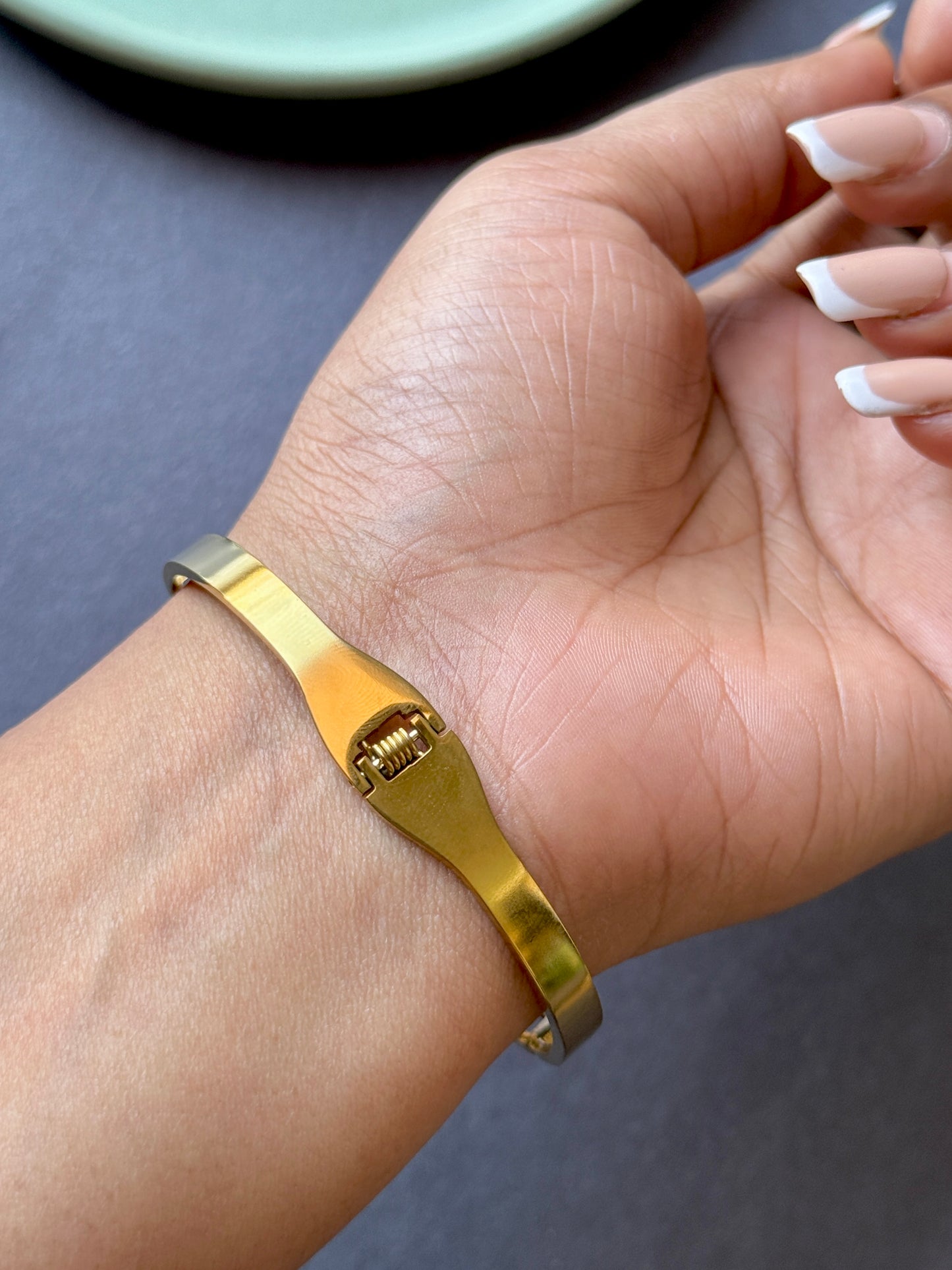 Anti-Tarnish Evil Eye Statement Bracelet | Free Size