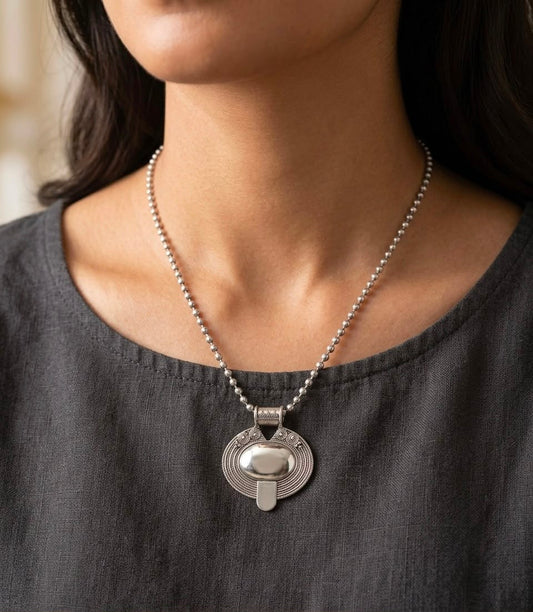 Chandrika Oxidised Pendant Necklace