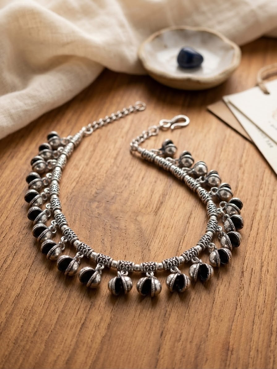 Silver Replica Ghungroo Payal