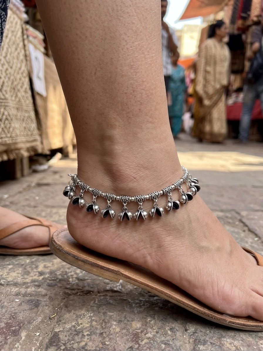 Silver Replica Ghungroo Payal