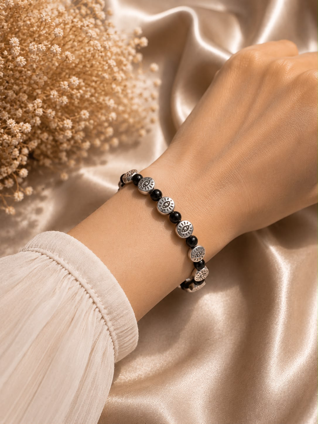 Nazar Protection Evil Eye Bracelet – Anti Tarnish | Free Size